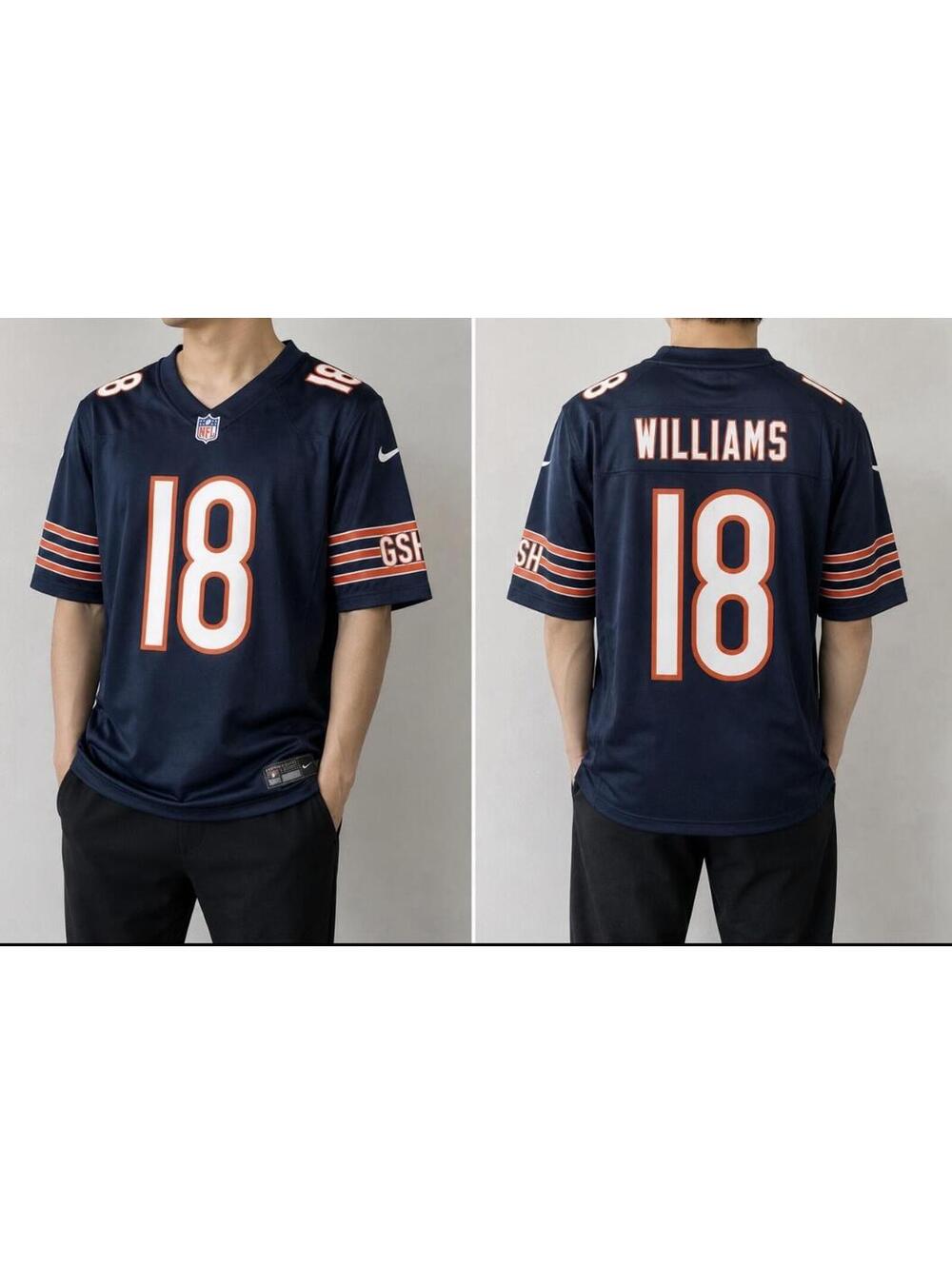 Chicago Bears Caleb Williams 18 Nike NFL Jersey Size XXL
